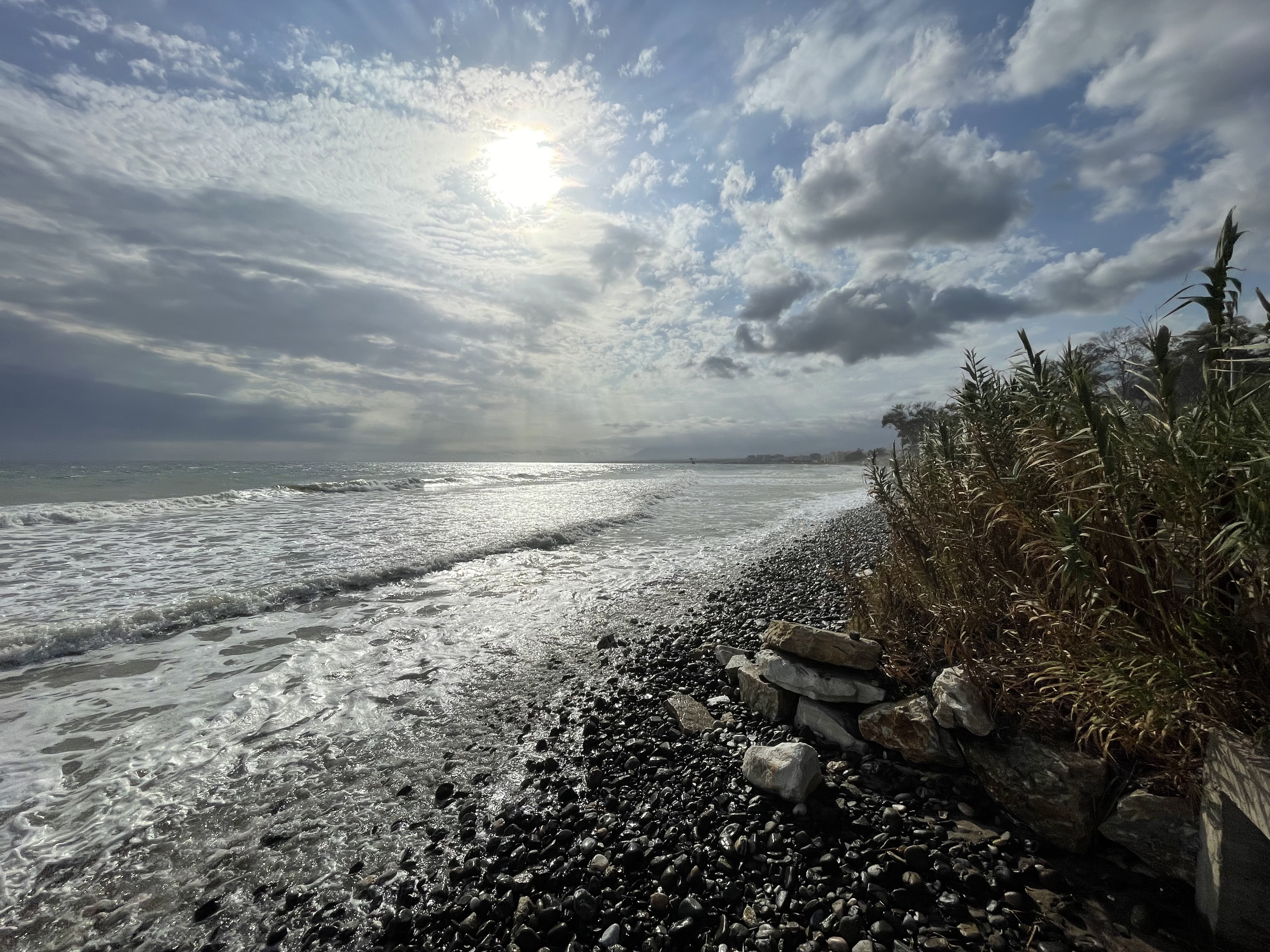 Senda Litoral junto a playa para perros en Marbella